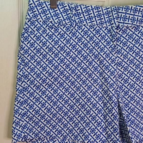 The Limited Women's Tailored Chino Stretch Navy Blue Printed Short Sz8 - Picture 2 of 9